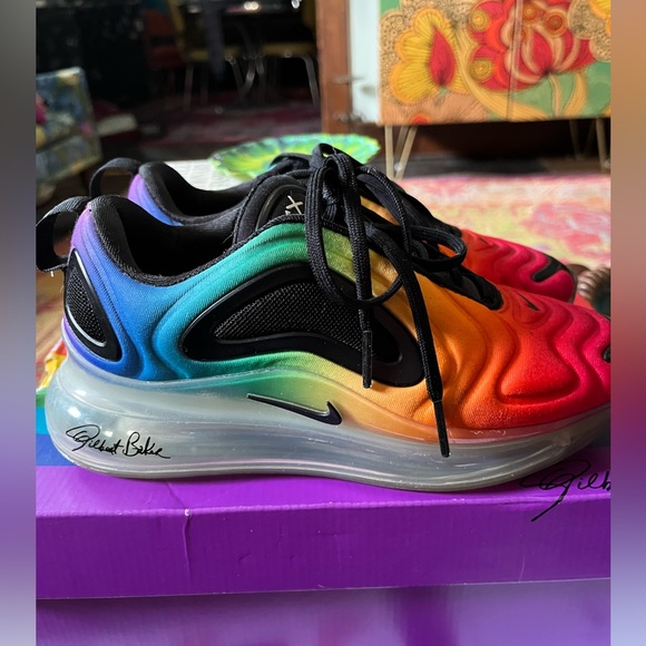 2019 Gilbert Baker “Be True” Nike Air Max 720, M 4, W 5.5 with box - Picture 7 of 11